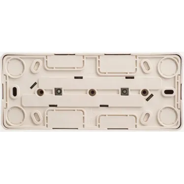 ЭТЮД Розетка тройная открытой установки без заземления без шторок 16А 250B, кремовый