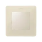 Рамка 1 пост слоновая кость