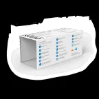 Светильник промышленный линейный ДСП 18 Вт 1720 лм 6500К AC 220В IP65 570х60х55мм матовый сквозная проводка соеденяется в линию UNIVERSAL Gauss