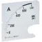 Шкала сменная для амперметра Э47 600/5А класс точности 1,5 96х96мм
