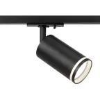Трековый светильник TR52 - GU10 BK однофазный под лампу GU10 матовый черный