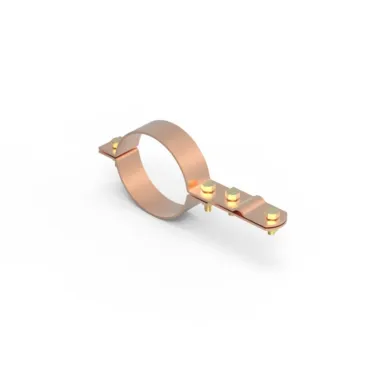 Хомут на металлические трубы диам.20-80мм медь