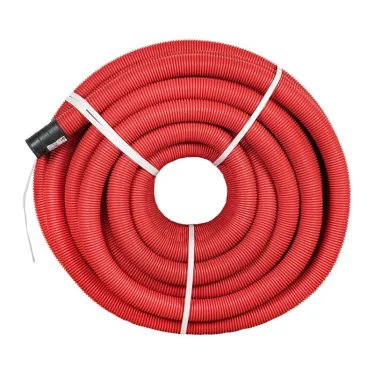 Труба гофрированная двустенная ПНД d 63 с зондом (50 м) красная PROxima