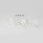 Коннектор угловой для ленты ARL-50000PV (15.5x6мм) прозрачный (ARL, пластик)