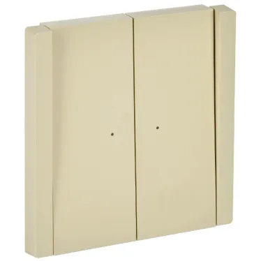 FORTE@PIANO Выключатель 2-клавишный проходной с индикацией 10А FP408 ваниль IEK