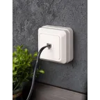 Рим Розетка телефонная Phone белая