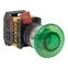 Кнопка AELA-22 Грибок зеленая с подсветкой NO+NC 2