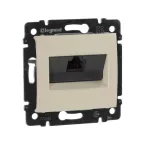 VALENA Розетка компьютерная RJ45х1 категория 5е в рамку слоновая кость