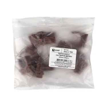 Крепеж-клипса под темное дерево d16мм Plast PROxima (10шт)