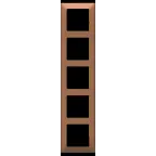 Valena LIFE Рамка 5 постов медь универсальная