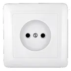 ХИТ Розетка скрытая без заземления 250В 10А белая