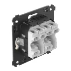 Avanti Переключатель двухклавишный в стену, ''Ванильная дымка''