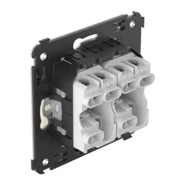 Avanti Переключатель двухклавишный в стену, ''Ванильная дымка''