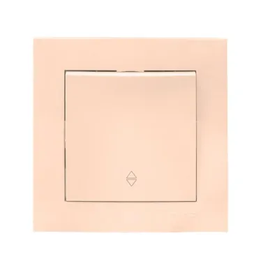 Валенсия выключатель 1-кл. 10А кремовый проходной