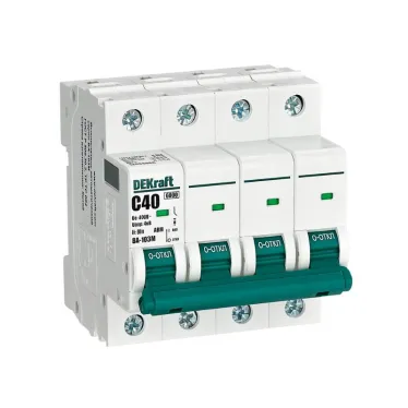 Выключатель автоматический без теплозащиты 4P 40А х-ка C 6кА ВА-103M