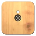 Коннектор ТВ BLANCAс изоляционной пластиной ясень