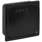 Коробка протяжная Y-996-200-200-80-54 металлическая У-996 с уплотнителем 200х200х80мм черная IP54