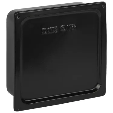 Коробка протяжная Y-996-200-200-80-54 металлическая У-996 с уплотнителем 200х200х80мм черная IP54