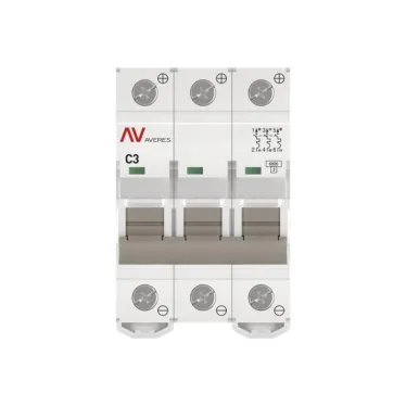 Выключатель автоматический AV-6 DC 3P 3A (C) 6kA AVERES