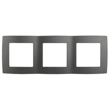Рамка на 3 поста, Эра12, графит, 12-5003-12