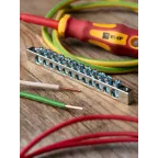 Шина PEN ноль-земля (6x9мм) 12 отв. цинк крепеж покраям