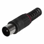 Разъем штекер TV без пайки черный PROCONNECT