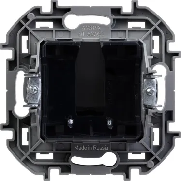 Вывод кабеля с зажимом для крепления INSPIRIA антрацит