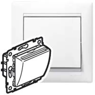 VALENA Выключатель ключ-карта с выдержкой времени 10A белый