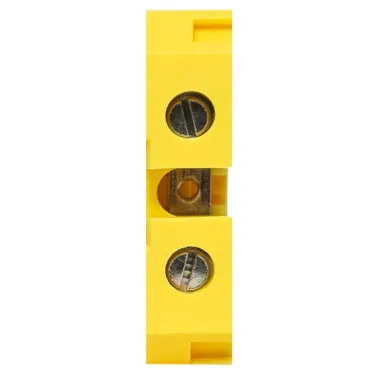 Клемма винтовая JXB-10/35мм.кв желтая