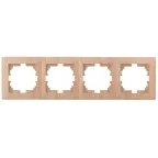 Рамка на 4 поста, СУ, Solo, сосна, 4-504-11