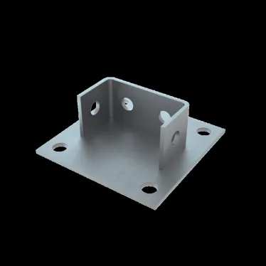 Основание одноканальное для двойного страт-профиля 41х82 мм