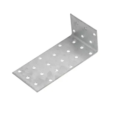 Уголок крепежный анкерный 80х120х40х2 мм оцинкованный