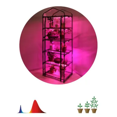 Теплица FITO-House-5 со светильниками в комплекте 5 ярусов 1930х690х490 мм