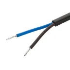 Шнур для бра UX-ШВВП-2x0,75-1,8m-B 1,8м ШВВП 2x0,75мм2 черный