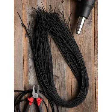 Термоусаживаемая трубка ТУТ нг 1/0.5 черная в отрезках по 1м PROxima