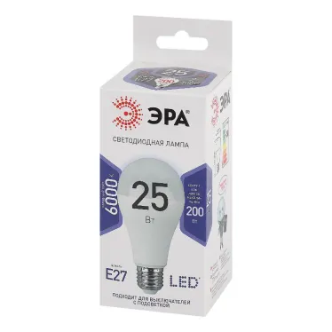 Лампа светодиодная LEDA65-25W-860-E27(диод,груша,25Вт,хол,E27)