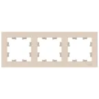 Рамка трехпостовая ATLASDESIGN универсальная бежевый
