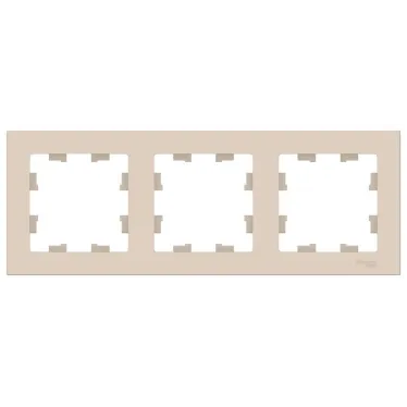 Рамка трехпостовая ATLASDESIGN универсальная бежевый
