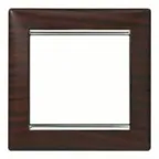 VALENA Рамка 1 пост темное дерево/серебро