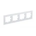 Рамка четырехпостовая ATLASDESIGN NATURE, МАТОВОЕ СТЕКЛО БЕЛЫЙ