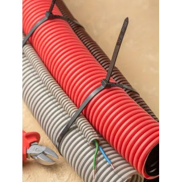 Хомут 7.2х500 черный нейлон (100шт)