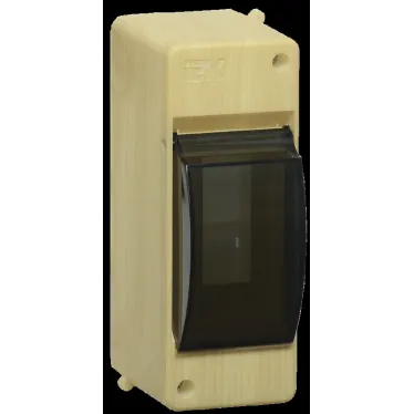 Бокс с прозрачной крышкой КМПн 2/2 для 2-х автоматических выключателей (Сосна)