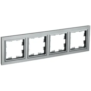 BRITE Рамка 4 поста РУ-4-БрС сталь