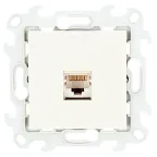 Розетка RJ45 кат 5e UTP, слоновая кость
