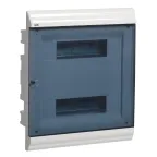 Щит распределительный встраиваемый ЩРв-П-24 IP41 пластиковый белый прозрачная дверь PRIME