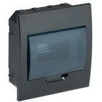 Корпус модульный пл. встр. ЩРВ-П-8 черный IP41