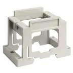 BRAVA Суппорт под розетку на DIN-рейку серый