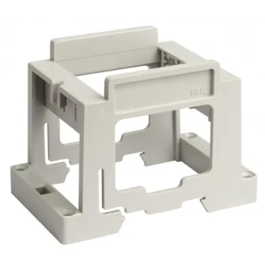 BRAVA Суппорт под розетку на DIN-рейку серый