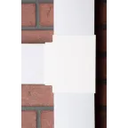 Угол T-образный (100х60) (2 шт) Plast Белый