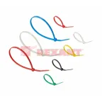 Набор хомутов-стяжек нейлоновых 100, 200 мм, цветные, НХ-2, тубус 300 шт, REXANT